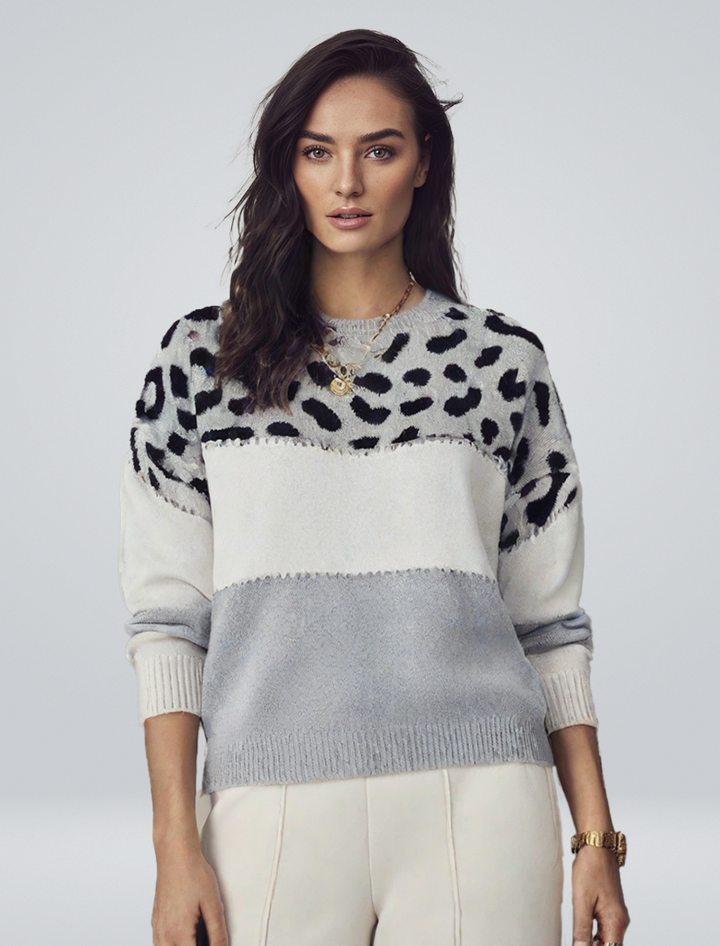 Livia | Maglia elegante con motivo leopardato