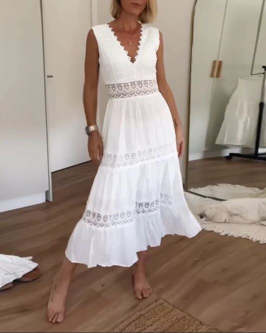 Lilia | Abito in pizzo