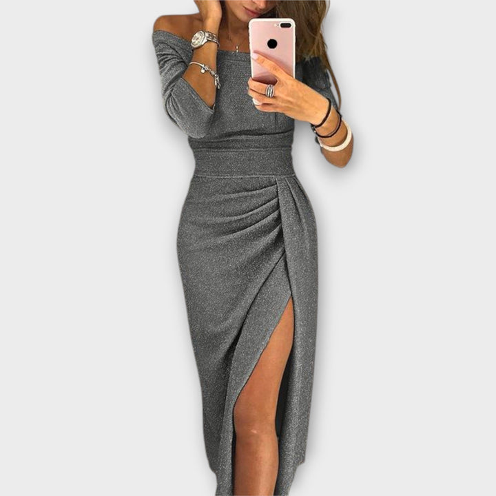 Kira | Abito elegante con spalle scoperte