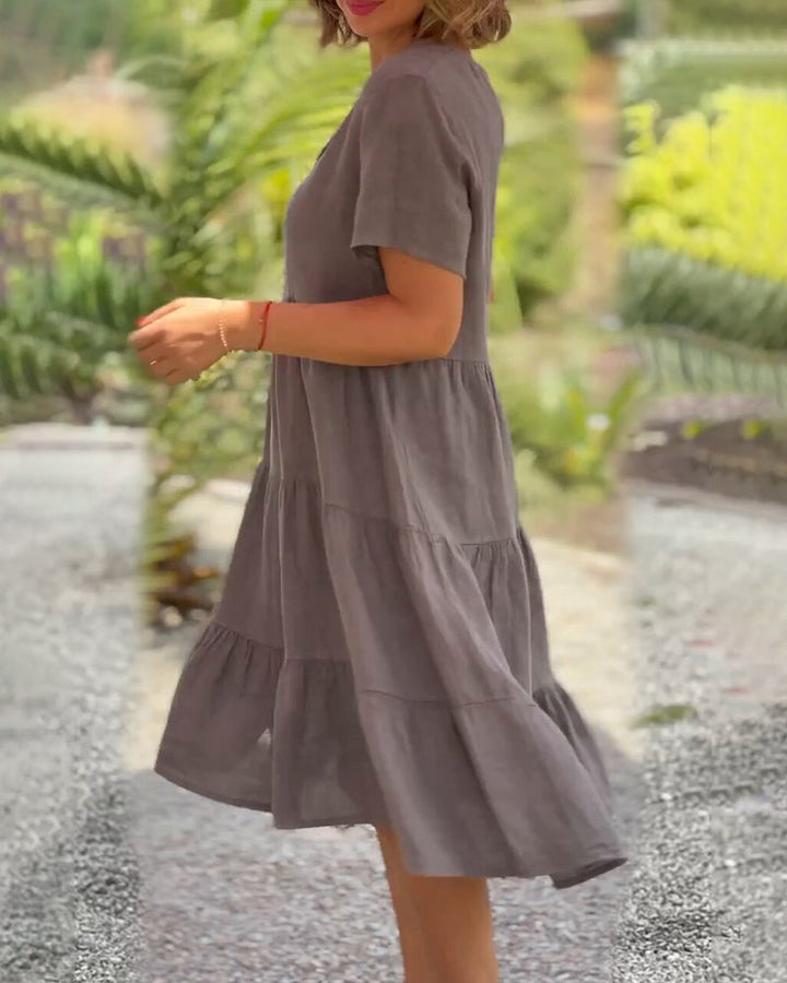 Malina | Abito semplice con scollo a V