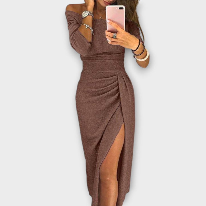Kira | Abito elegante con spalle scoperte