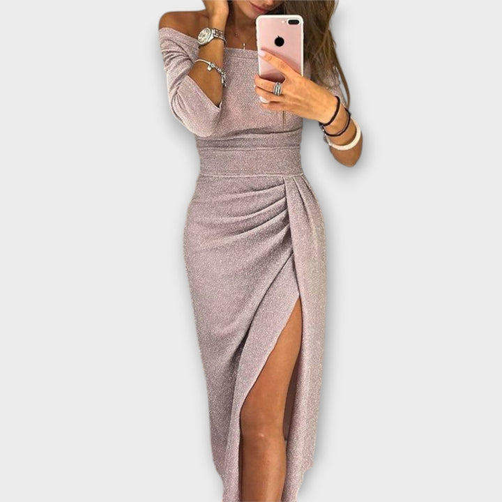Kira | Abito elegante con spalle scoperte