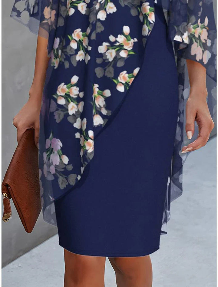 Nuvia | Vestito estivo con stampa blu