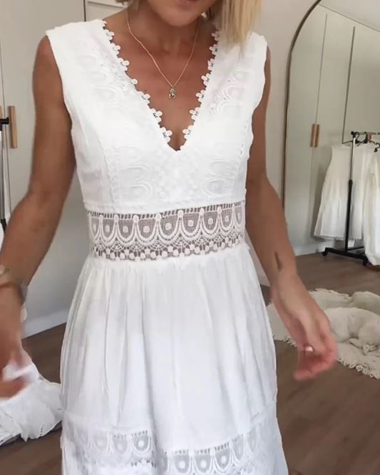 Lilia | Abito in pizzo