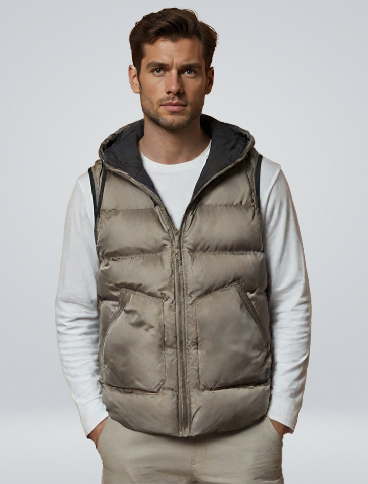 Victor | Gilet alla moda con cappuccio