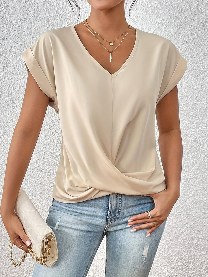 Mariella | T-shirt con scollo a cuore