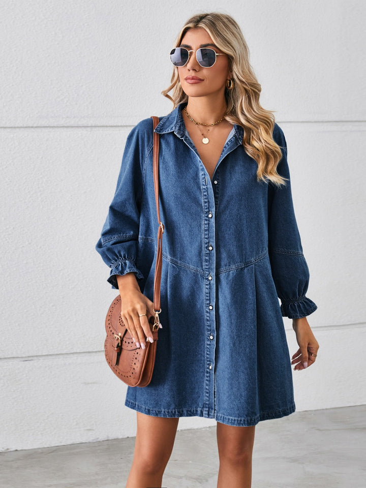 Lola | Abito in denim con bottoni
