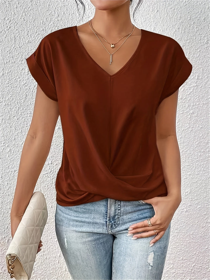 Mariella | T-shirt con scollo a cuore