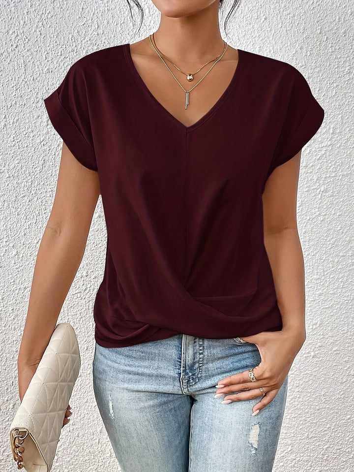 Mariella | T-shirt con scollo a cuore
