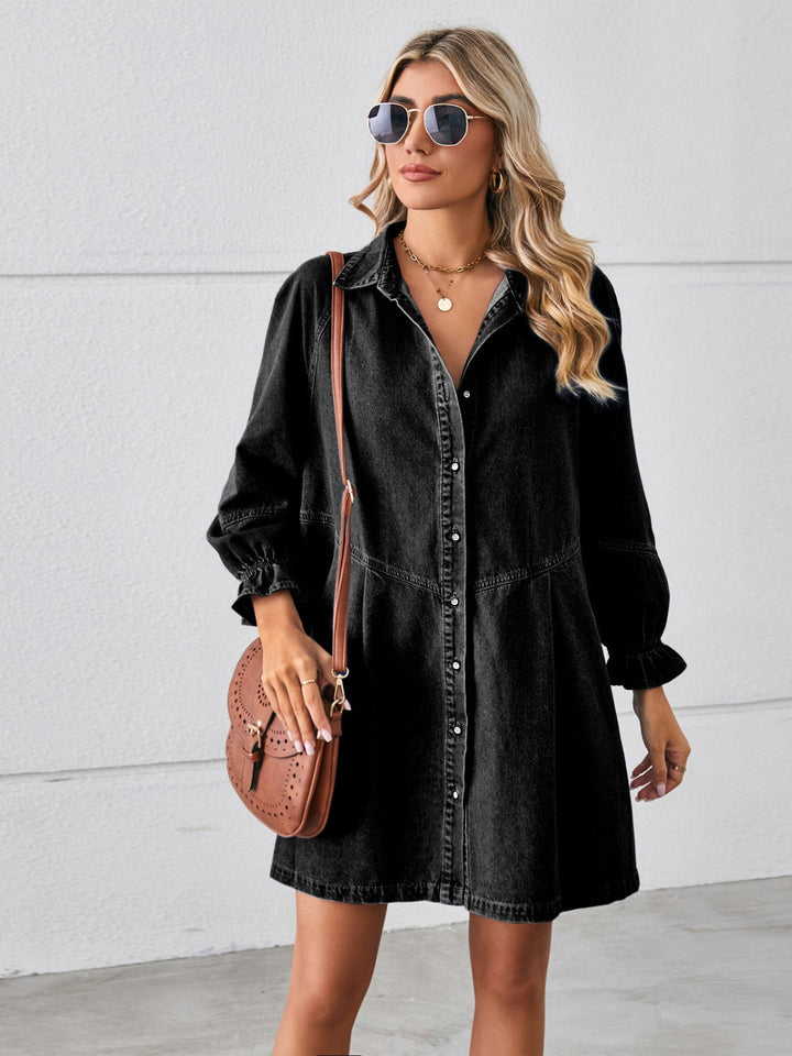 Lola | Abito in denim con bottoni
