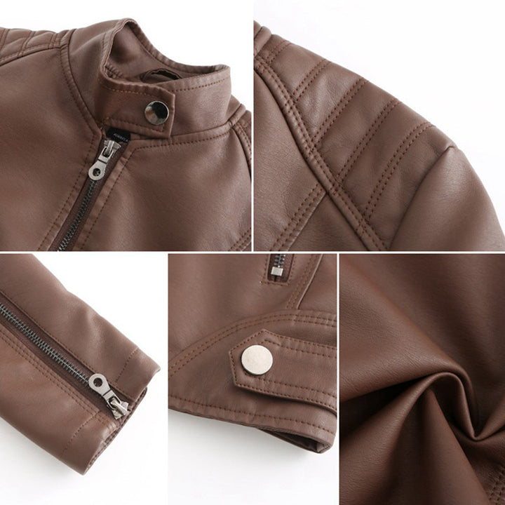 Fiorella | Giacca in pelle elegante