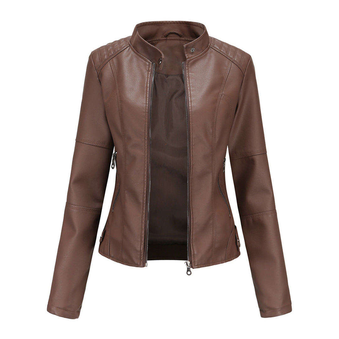 Fiorella | Giacca in pelle elegante