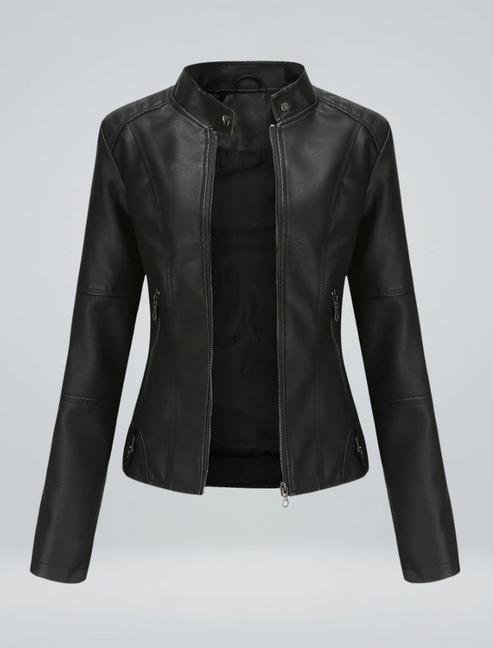 Fiorella | Giacca in pelle elegante