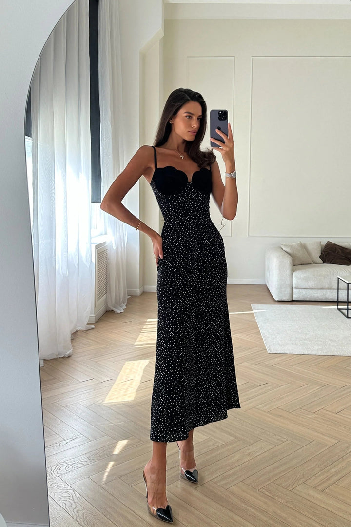 Aria | Abito midi nero