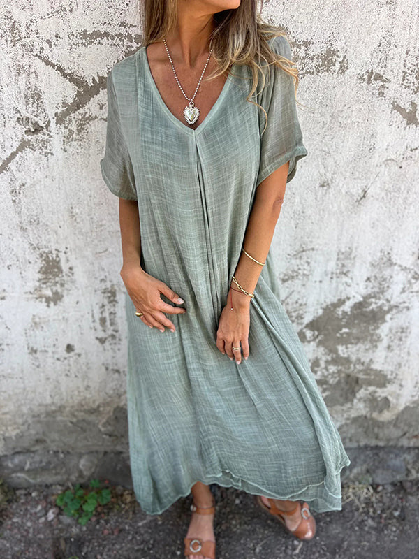 Talia | Abito leggero con scollo a V