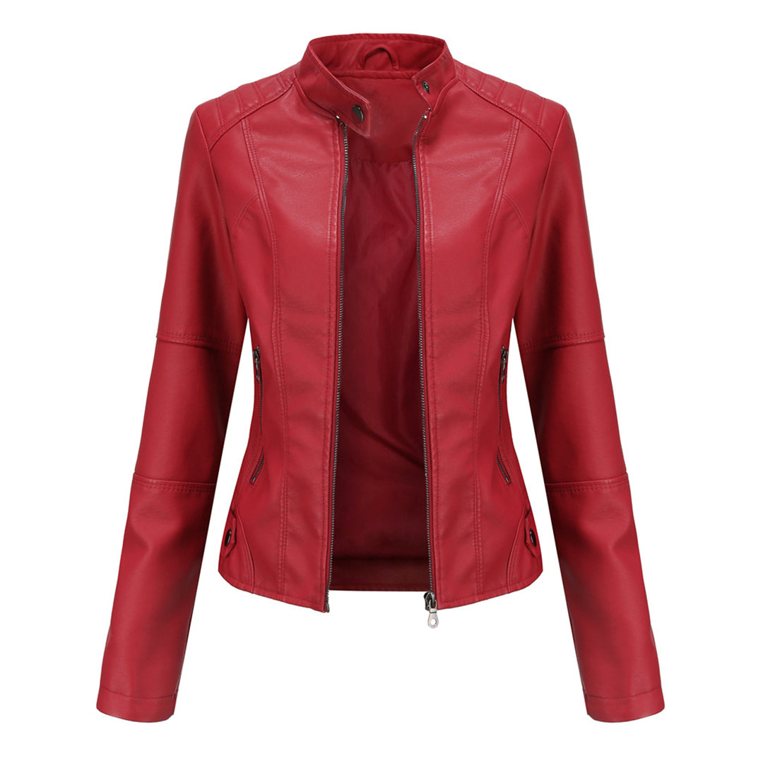 Fiorella | Giacca in pelle elegante