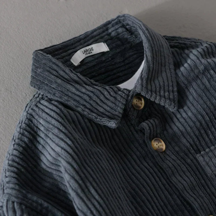 Dario | Camicia casual in velluto a coste