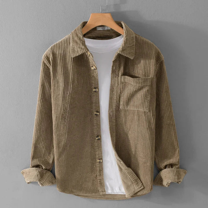 Dario | Camicia casual in velluto a coste