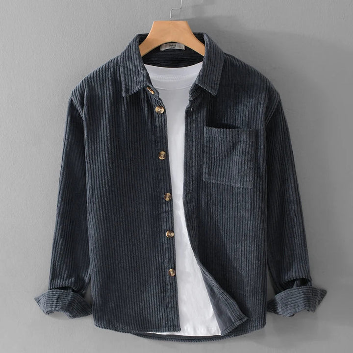 Dario | Camicia casual in velluto a coste