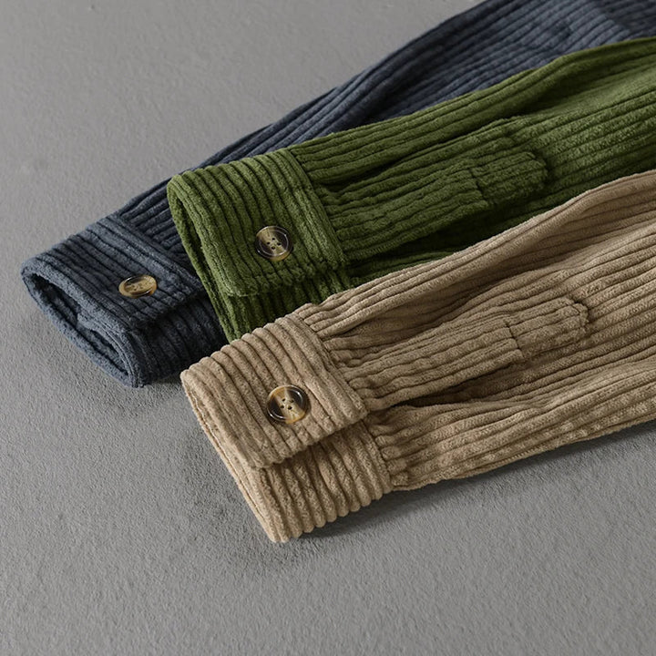 Dario | Camicia casual in velluto a coste