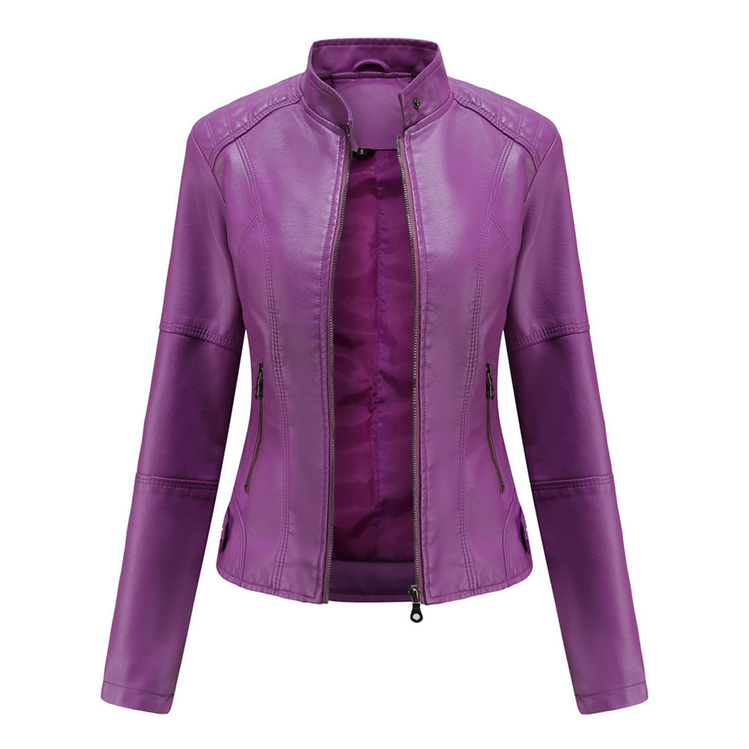 Fiorella | Giacca in pelle elegante
