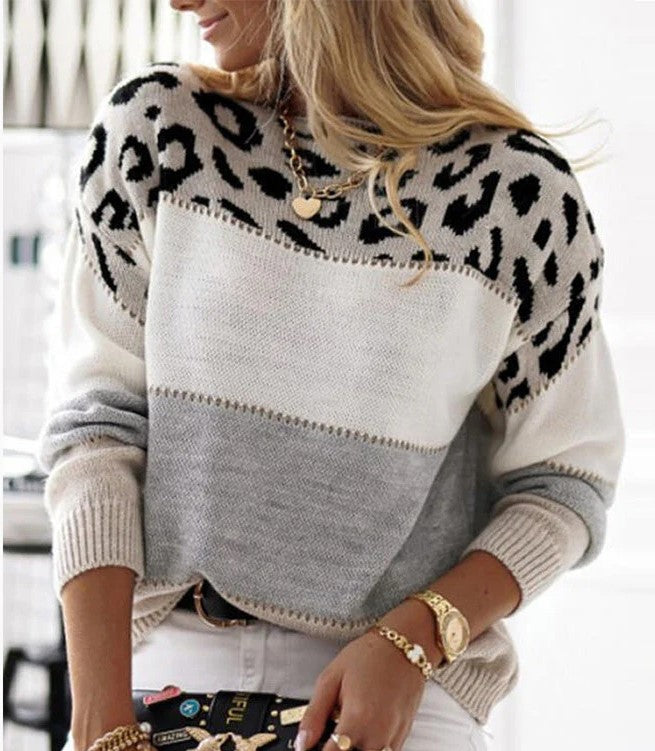 Livia | Maglia elegante con motivo leopardato