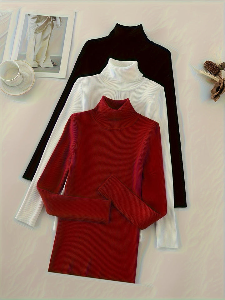 Amara | Maglione dolcevita in maglia premium