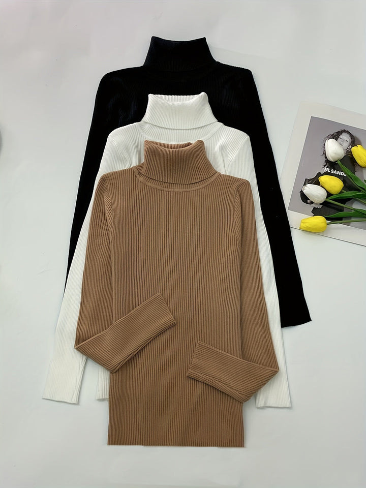 Amara | Maglione dolcevita in maglia premium