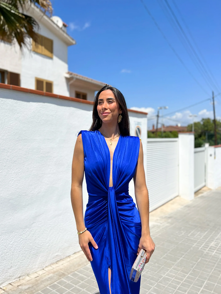 Niyara | Abito con scollo a fiocco