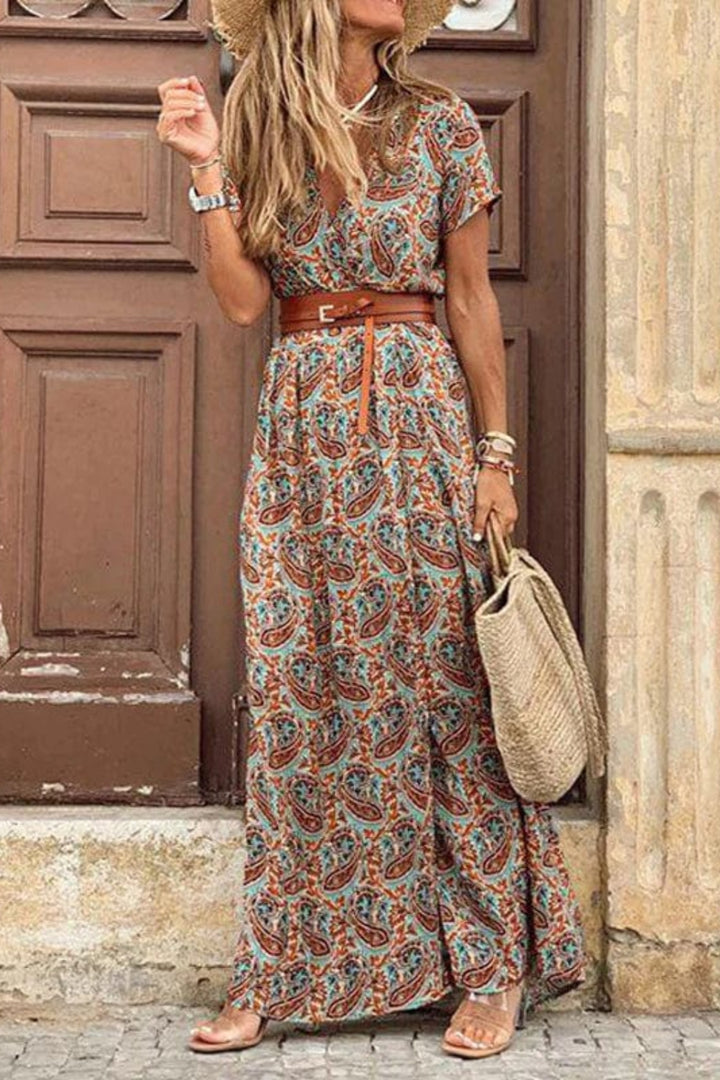 Evi™ - Abito lungo boho con cintura inclusa