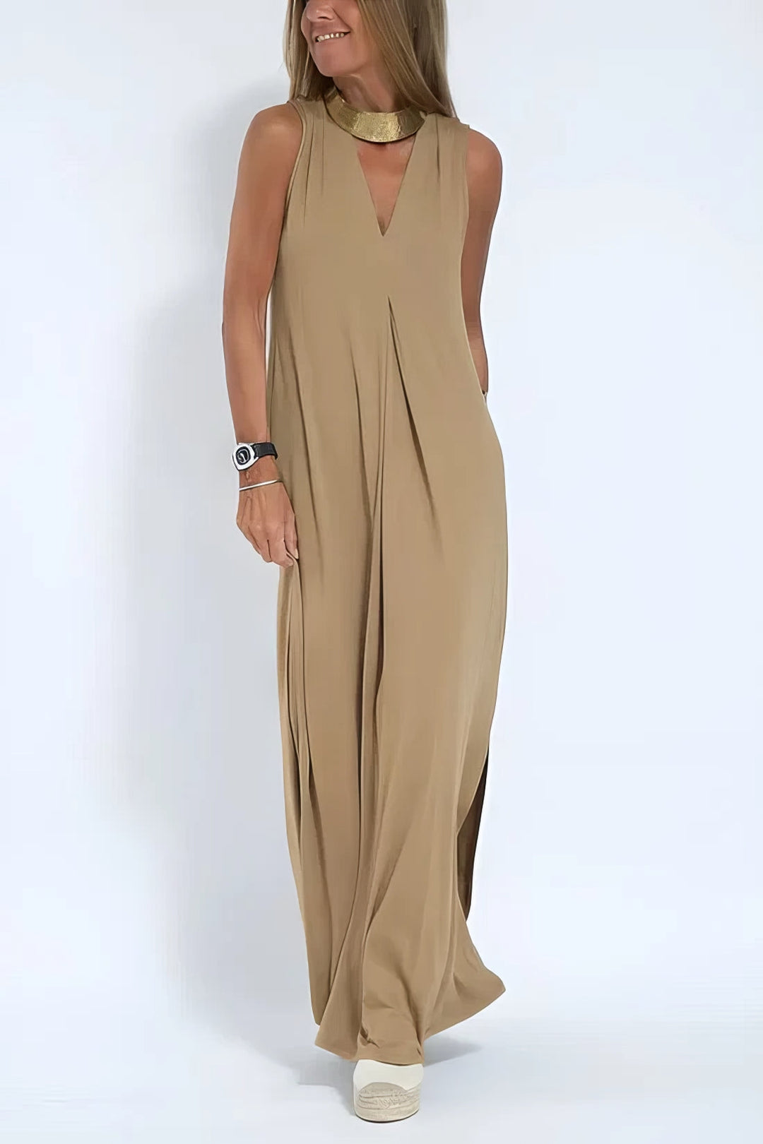 Marta | Abito lungo elegante con cardigan abbinato in omaggio