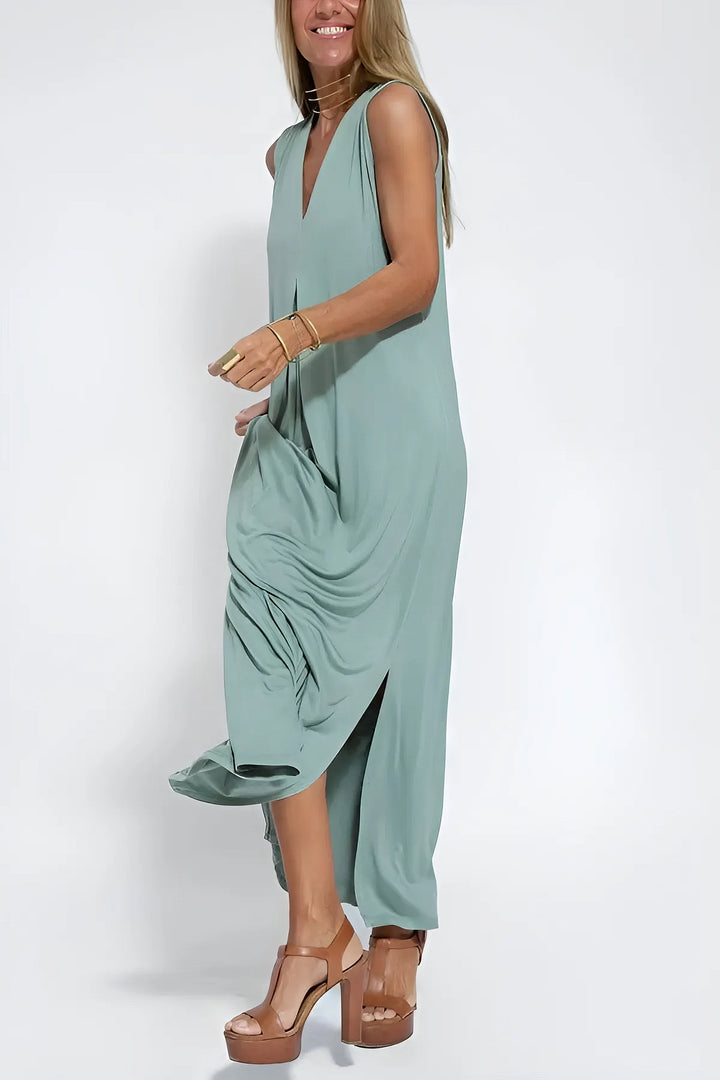 Marta | Abito lungo elegante con cardigan abbinato in omaggio